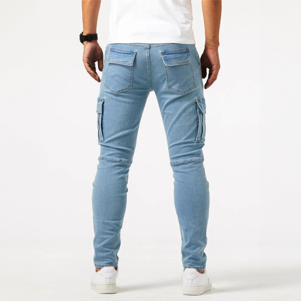Stretchy Cargo Jeans