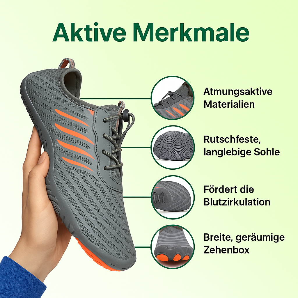 Barestep Active – Wasserdichte und atmungsaktive orthopädische Schuhe