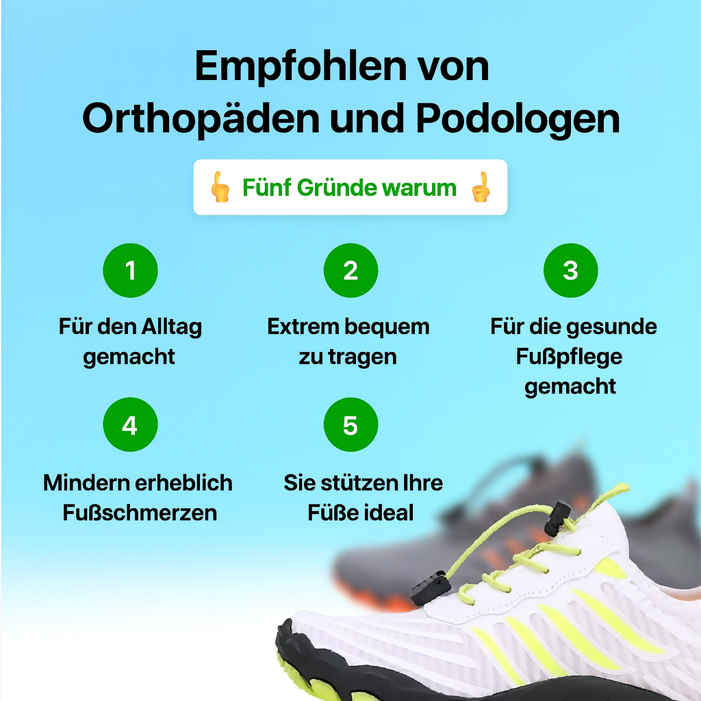 Barestep Active – Wasserdichte und atmungsaktive orthopädische Schuhe