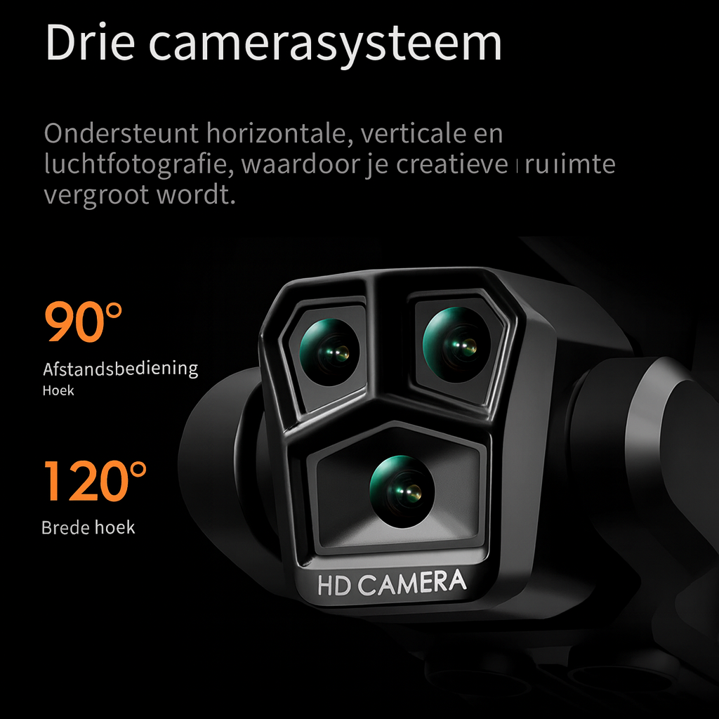 Professionele Drone met 8K UltraHD Camera, GPS, Wifi en Automatische Obstakelvermijding - K10 Max