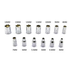 Complete 46-delige gereedschapsset van staal met koffer