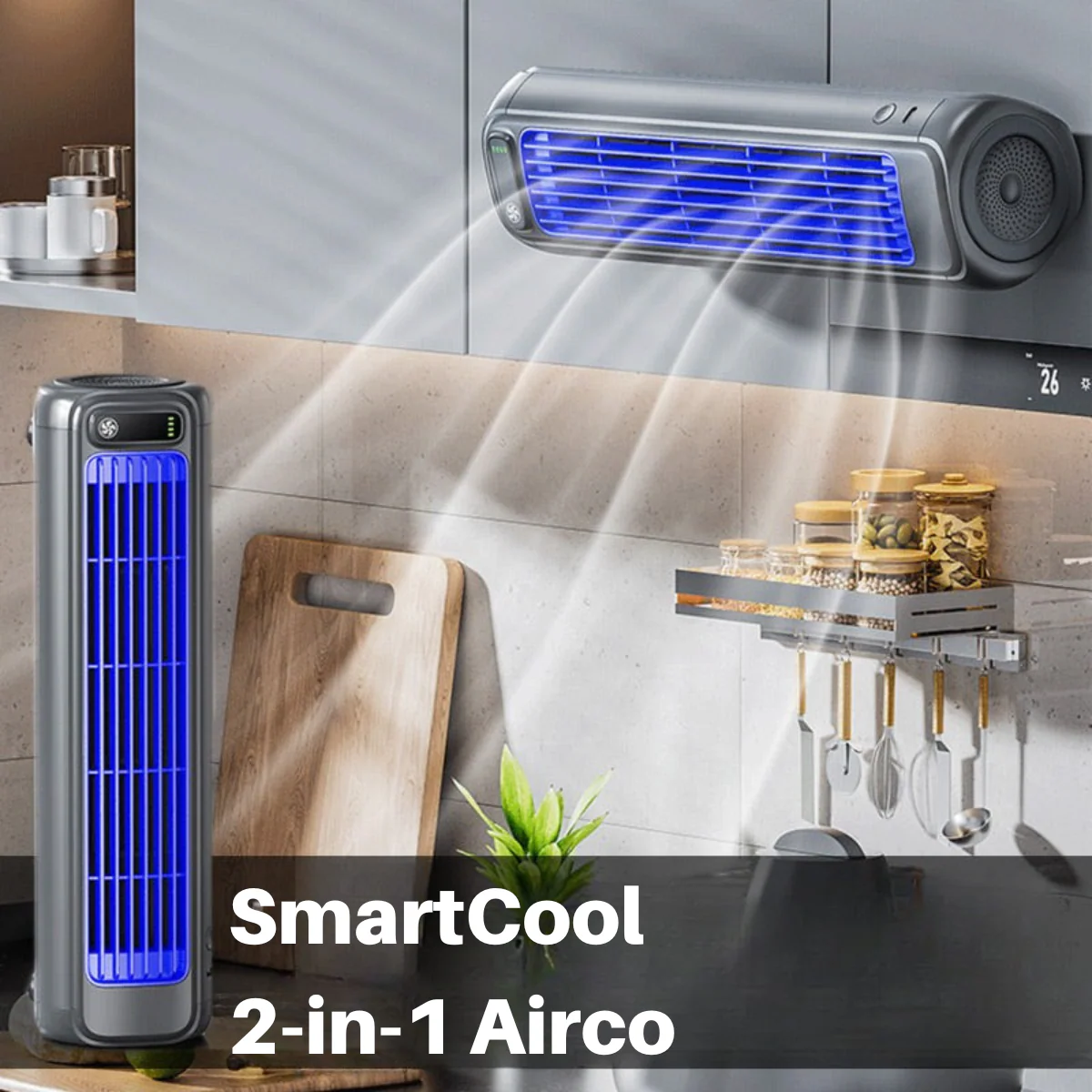 SmartCool - 2-in-1 Draagbare Airco