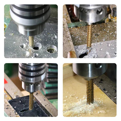 Compleet Kit met 6 Gegradueerde Titaanboorkoppen