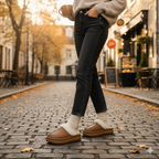 Luxus-Slipper mit Fellfutter