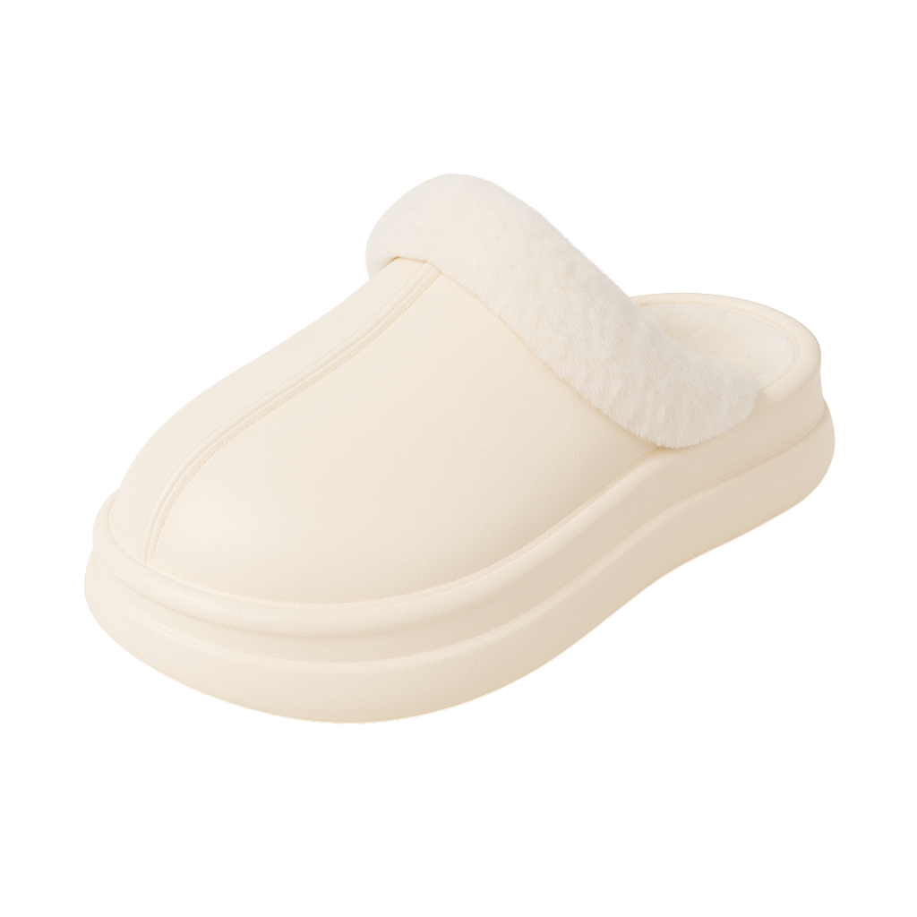 Luxus-Slipper mit Fellfutter