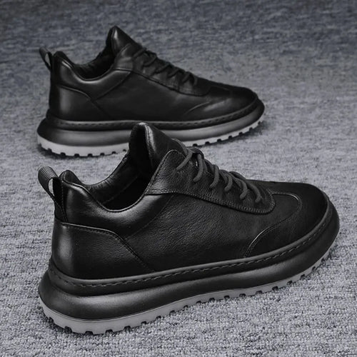 Herenleren Platform Sneakers - ClassicLift