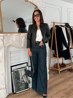 Tummy Control Sailor Wide Leg Trouser